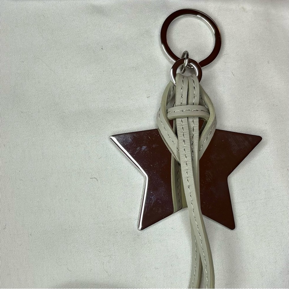 ❌SOLD❌ Christian Dior STAR Key Ring Around The World line Silver, Grey Strap - Picture 6 of 10